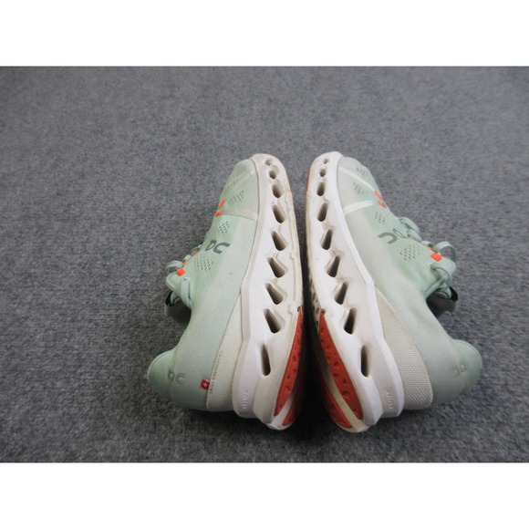 On Cloudsurfer Shoes Mens Size 11.5 Green Orange Running Road Trainers Athletic - Picture 6 of 16